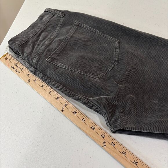 J Crew Vintage Straight Corduroy Pants Women 29 Gray White Bundle Preppy Autumn - Picture 11 of 13